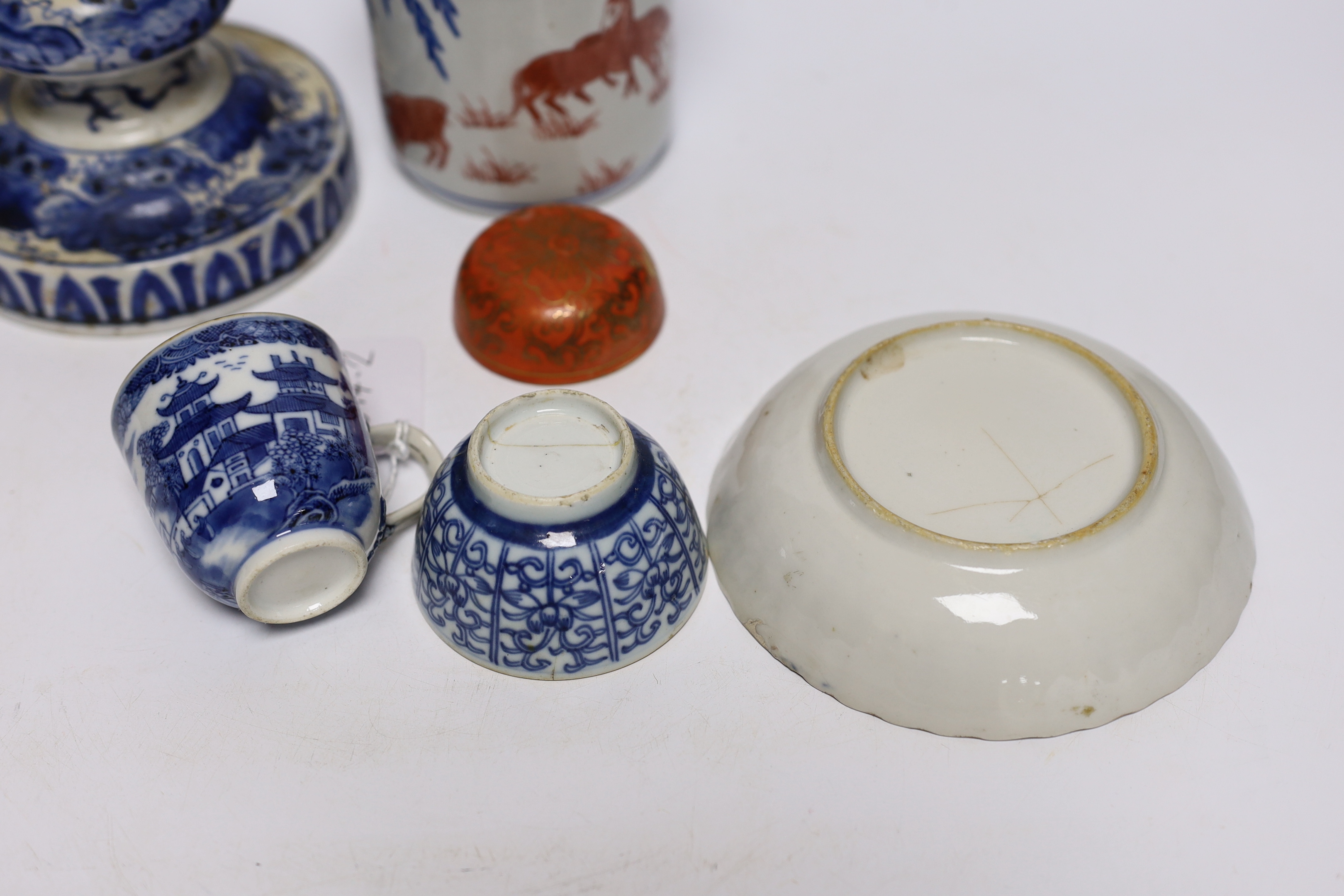 A small collection of various Chinese ceramics